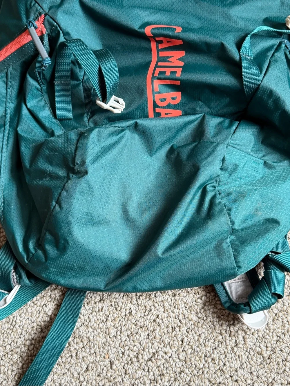 CamelBak Arête 18 Hiking Backpack Green Orange 18L Daypack No Water Bladder